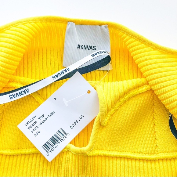 AKNVAS Fezco Rib Knit Tank Yellow Size Small NWT - Picture 11 of 11